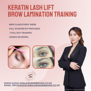 Products: Keratin lash lift and eyebrow lamination course