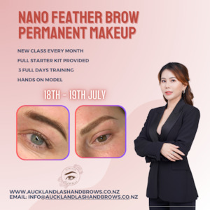 Products: Nano feather brow cosmetic tattooing training course