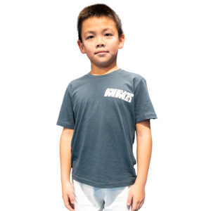 Auckland Mma Equipment: Kids Size - Auckland MMA New Logo Premium Cotton Dark Grey T Shirt