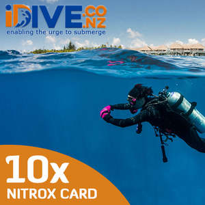 Air Nitrox Fill Cards: Auckland Scuba 12x Digital Air/Nitrox 32% Fill Concession Card