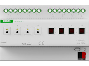 Products: KNX Dimmer Actuator 1-10V, 4 Folds