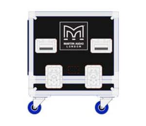 Touring Speakers: Martin Flightcase for XE300 x 2