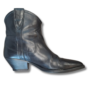 Shoes: Isabel Marant - Dewina Leather Ankle Boot - Size 41