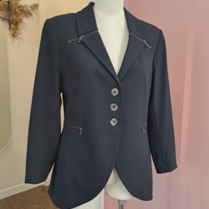 Jane Daniels - Navy Wool Blazer - Size 8