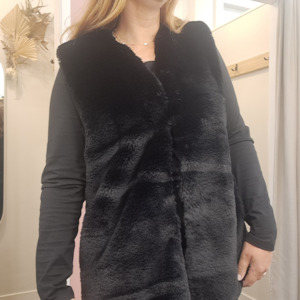 Foil - Faux Fur Vest - Size 14