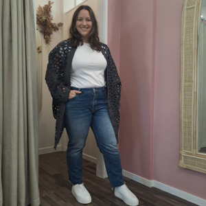 Size 16: Maud Dainty - Wool Knit Top - Size XXL