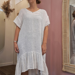 Moochi - Linen Favor Dress - Size L