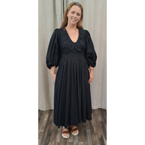 Aje: Aje - Audrey Waisted Midi Dress - Size 14