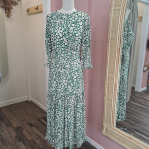 Wedding Season: Rixo - Green Petal Dress - Size 8
