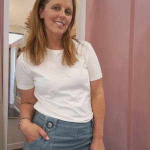 By Zoe - Raquel Organic Cotton Tee - Eco White