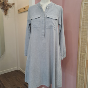 Kowtow: Kowtow - Grey Shirt Dress - Size S