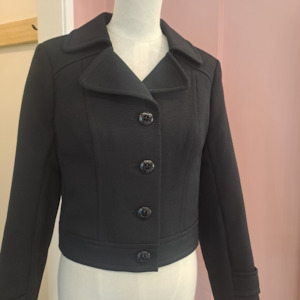 Petite Mademoiselle - Black Crop Jacket - Size S