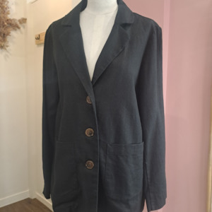 All Clothing: Princess Highway - Cotton Linen Blazer - Size 10