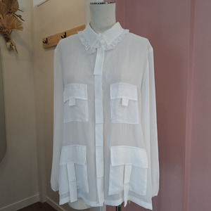 Tops Blousetop Designerblouse Designertshirtswomen: Repertoire - Tara Shacket - Size 10