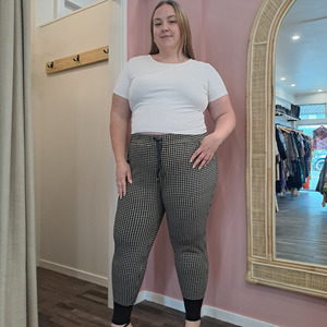 Pants: Lemontree - Houndstooth Pant - Size 20