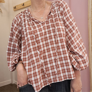 Tops Blousetop Designerblouse Designertshirtswomen: Daughters Of India - Poet Blouse - Size L