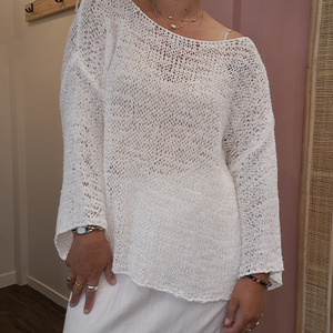 Carolina - Salina Mesh Top in  White - One Size - BNWT