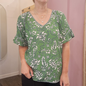 Tops Blousetop Designerblouse Designertshirtswomen: Madly Sweetly - Mojito Top - Size 14