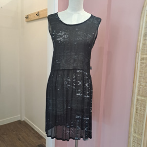 Dresses: Kilt - Marble Print Mini Dress - Size S