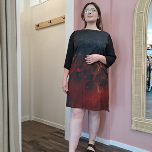 Jellicoe - Poppy Print Shift Dress - Size XL