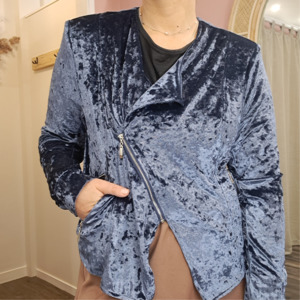 Lemon Tree - Velvet Biker Jacket - Size 16 - BNWT