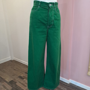 Pants: Kowtow - Sailor Jeans Forest Green -  Size XS