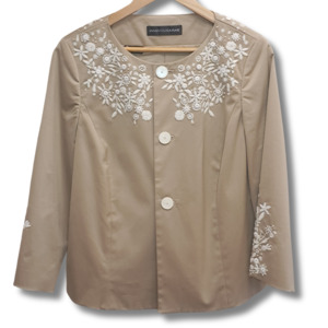 Dana Buchman - Embroidered Jacket - Size 10