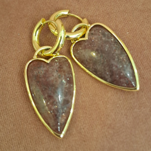 Jewellery: Gosia Orlowska - Crystal Heart Earrings