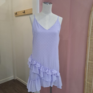 Dresses: Pia Boutique - Lilac Frill Dress - Size XS
