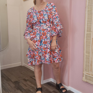 Dresses: Charlo - Floral Midi Dress - Size 14