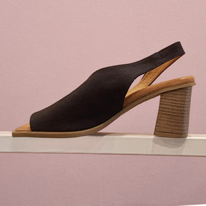 Shoes: Nu by Neo - Block Heeled Slingback Sandals - Size 39 / 8