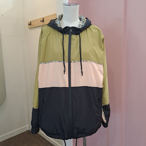 Foxwood - Olive/Pink Wind Jacket - Size 12