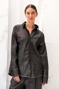Tops Blousetop Designerblouse Designertshirtswomen: ReCreate - Finders Shirt - Size XL