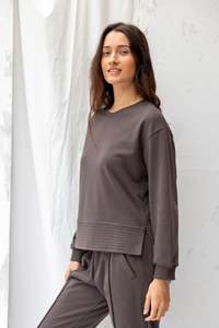 ReCreate - Edie Sweatshirt in Charcoal - Size S - BNWT