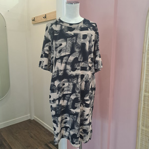 Dresses: G Star Raw - Sprayed Letters Loose Dress - Size XS