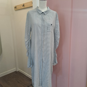 Dresses: Rundholz - Stripe Shirt Dress - Size S