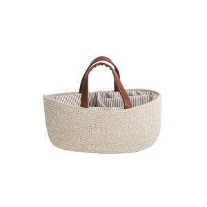 Accessories: Nestling Nappy Caddy - Dark Natural Melange