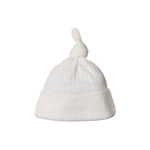 Wear: Pointelle Knotted Beanie