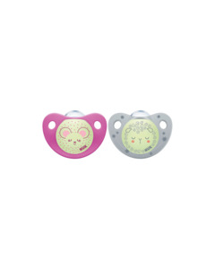Sleeping: NUK Silicone Trendline Night Soother, 2 Pack