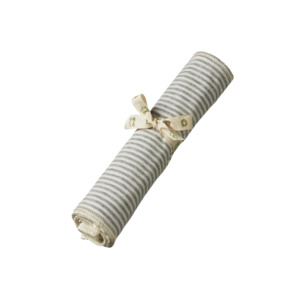 Bath Care: Jersey Face Cloths - 10 Pack | Natural, Grey Marl Stripe