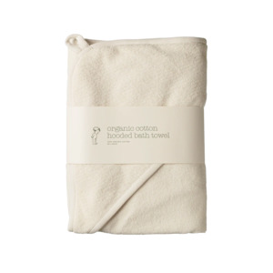 Organic Cotton Hooded Bath Towel | Natural