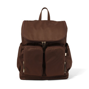 New: Signature Nappy Backpack - Chocolate Nylon