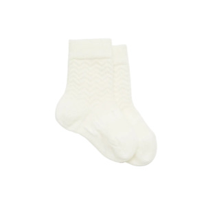 Lamington Merino Wool Crew Socks | Pearl