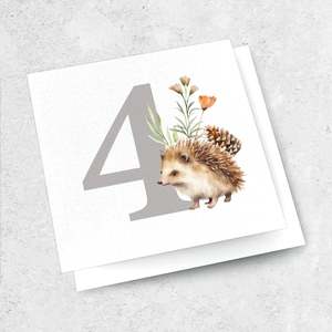 4 Year Birthday Card