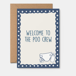 Poo Crew - Baby Card