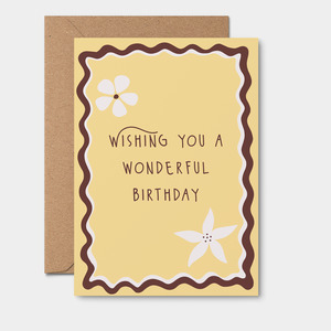 Wishing You A Wonderful Birthday Card