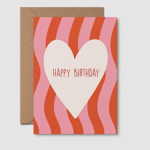 By Rosalie: Birthday Heart Greeting Card