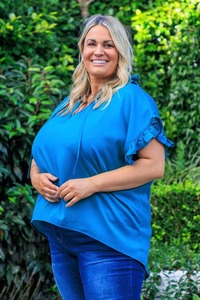 Scarlett V Neck Top Teal