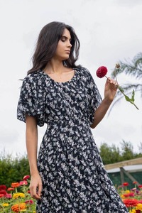 Alana Dress Black Floral