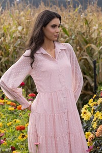 Dresses: Amelia Shirt Dress Peach